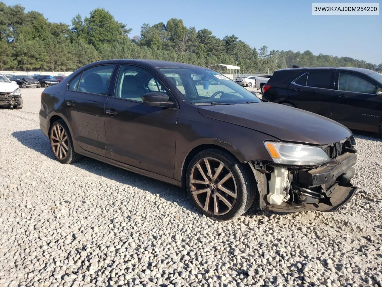 2013 Volkswagen Jetta Base VIN: 3VW2K7AJ0DM254200 Lot: 69306344