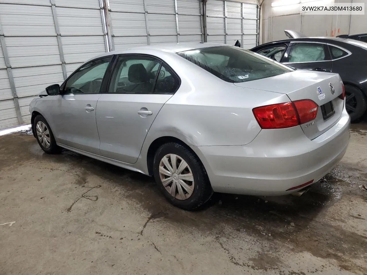 2013 Volkswagen Jetta Base VIN: 3VW2K7AJ3DM413680 Lot: 70341514