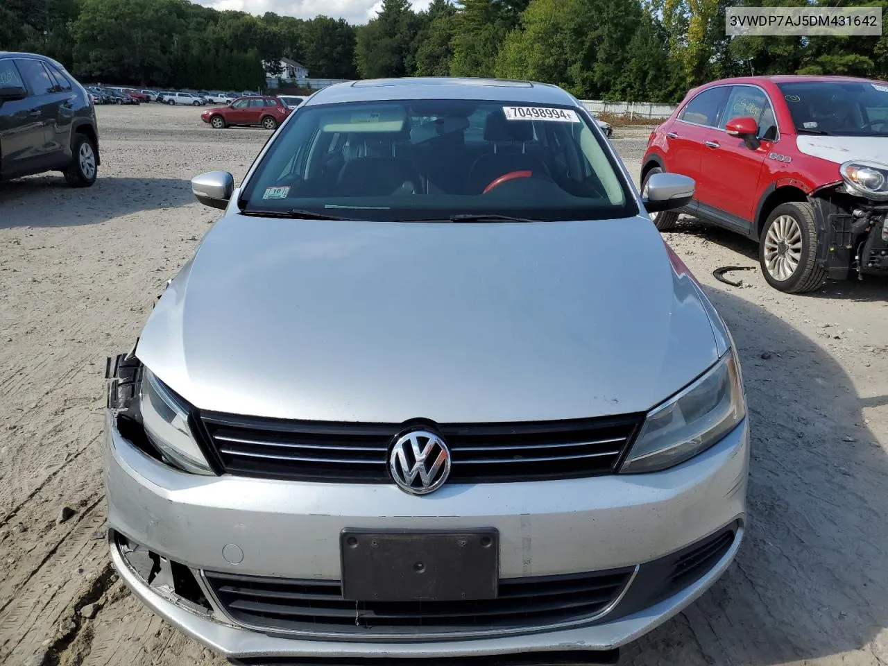 2013 Volkswagen Jetta Se VIN: 3VWDP7AJ5DM431642 Lot: 70498994