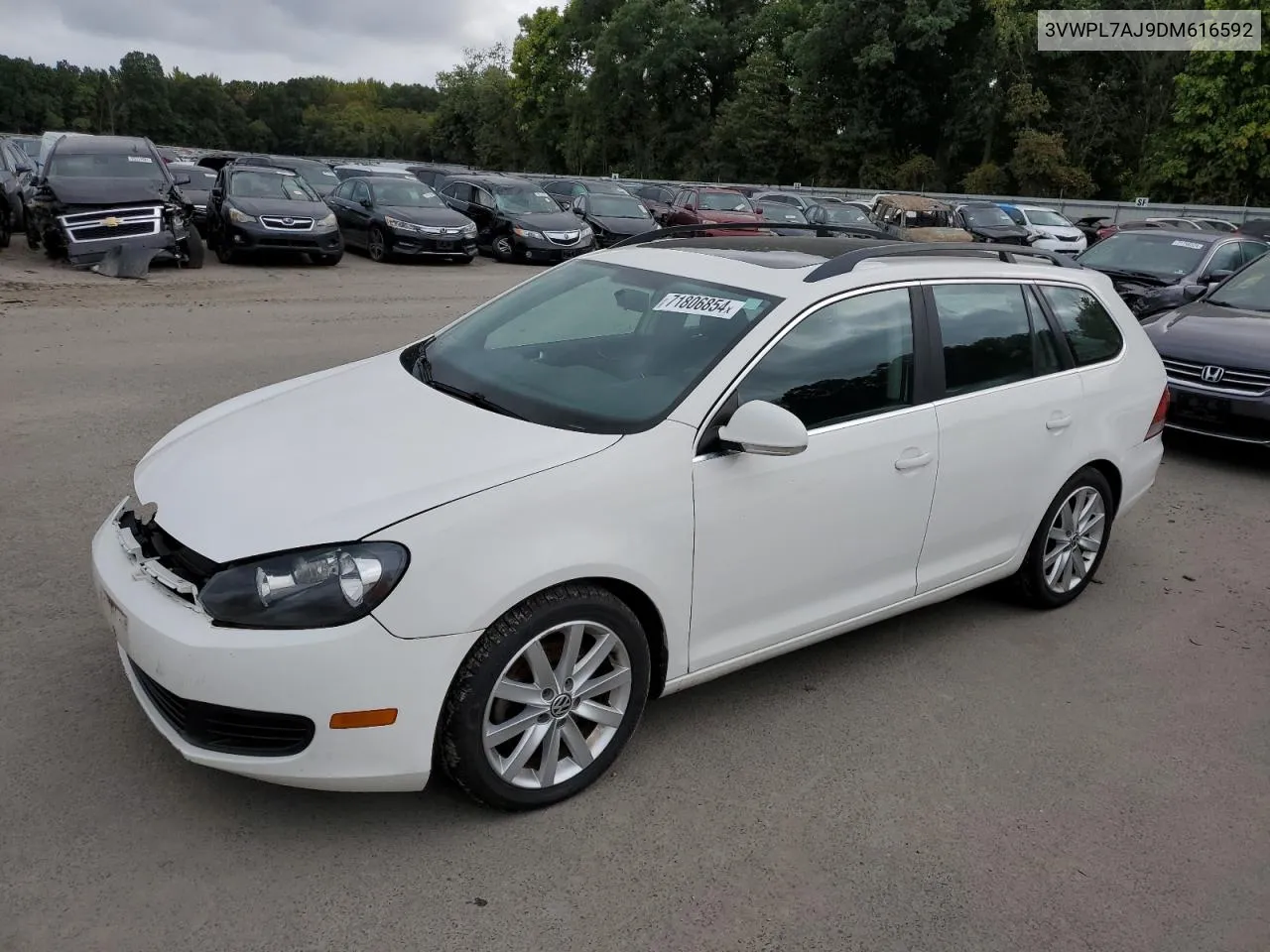 2013 Volkswagen Jetta Tdi VIN: 3VWPL7AJ9DM616592 Lot: 71806854