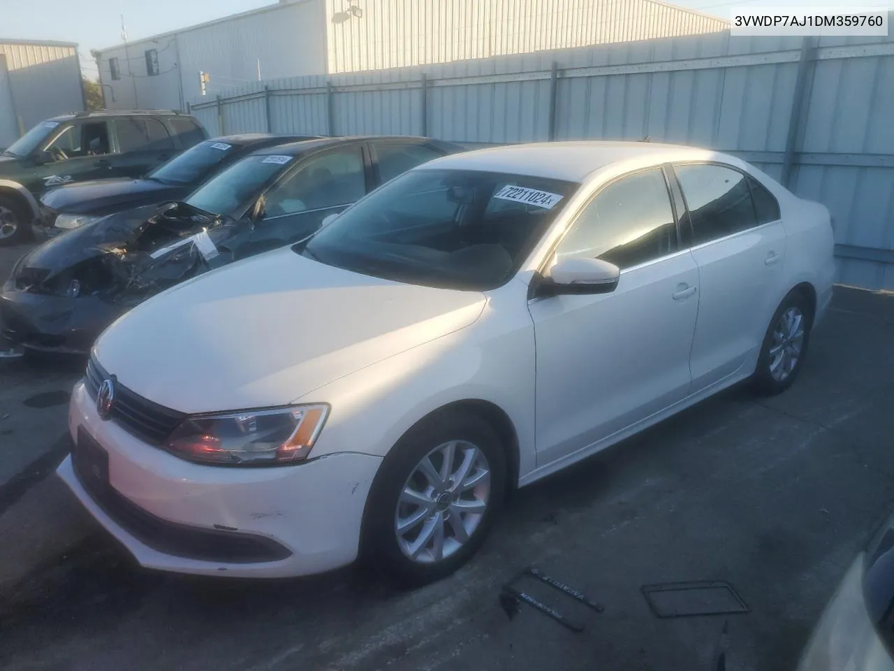 2013 Volkswagen Jetta Se VIN: 3VWDP7AJ1DM359760 Lot: 72211024