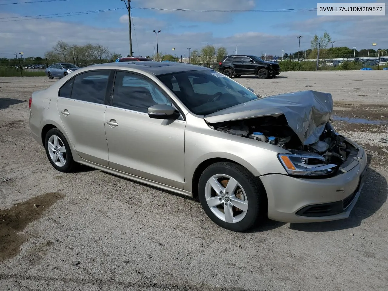 2013 Volkswagen Jetta Tdi VIN: 3VWLL7AJ1DM289572 Lot: 72914964