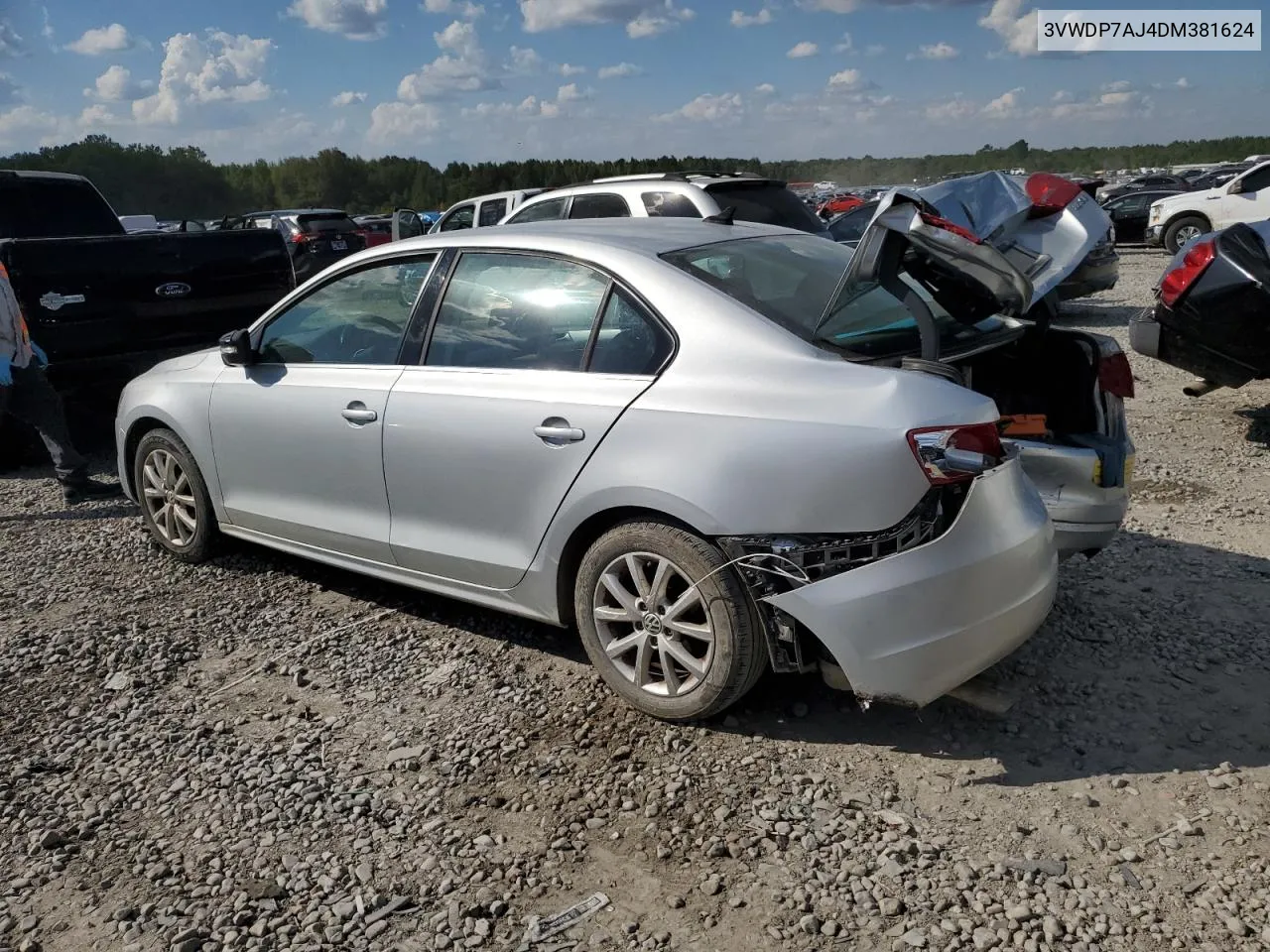 2013 Volkswagen Jetta Se VIN: 3VWDP7AJ4DM381624 Lot: 73062674