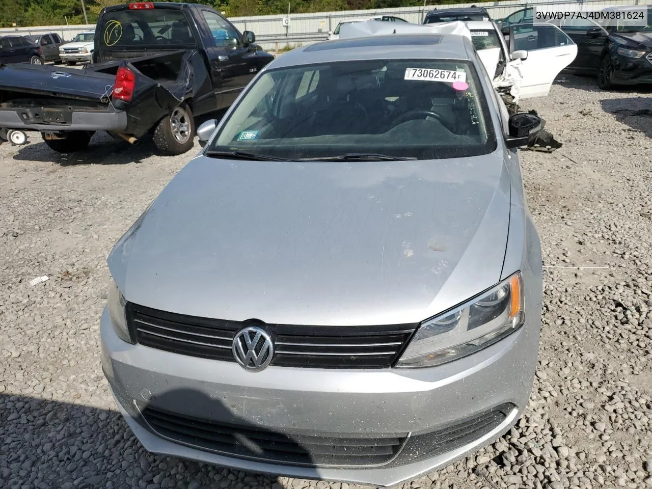 2013 Volkswagen Jetta Se VIN: 3VWDP7AJ4DM381624 Lot: 73062674