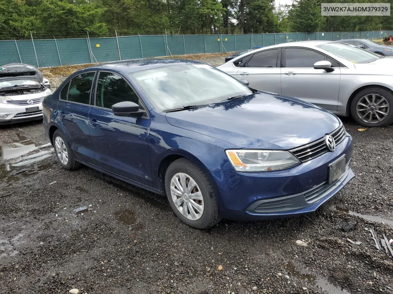 2013 Volkswagen Jetta Base VIN: 3VW2K7AJ6DM379329 Lot: 73078614