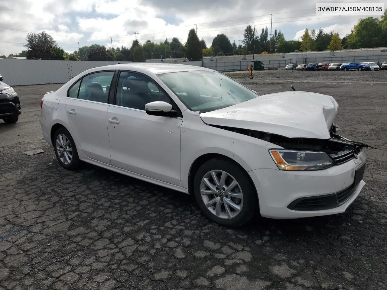 2013 Volkswagen Jetta Se VIN: 3VWDP7AJ5DM408135 Lot: 73179704