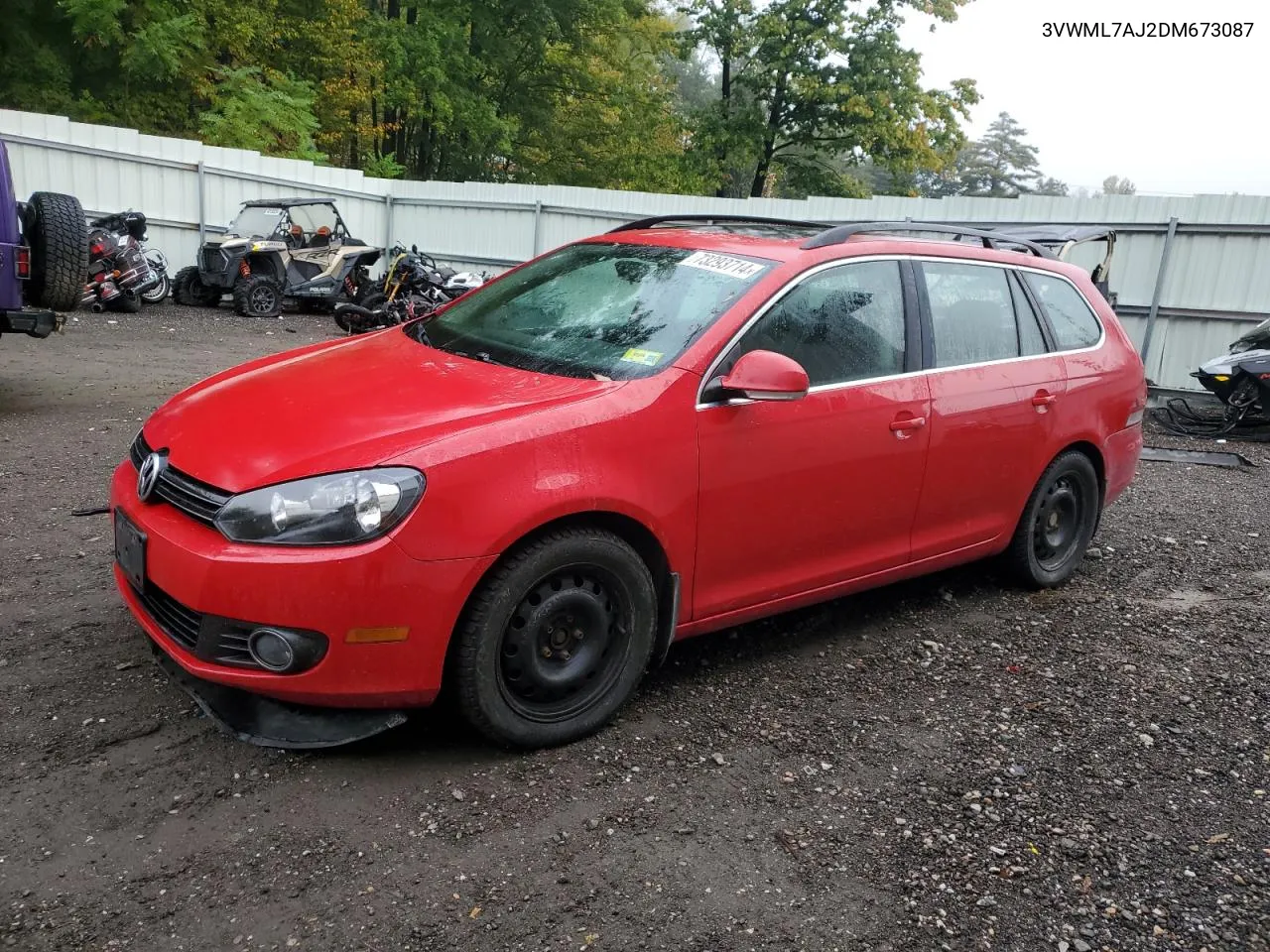 2013 Volkswagen Jetta Tdi VIN: 3VWML7AJ2DM673087 Lot: 73293714