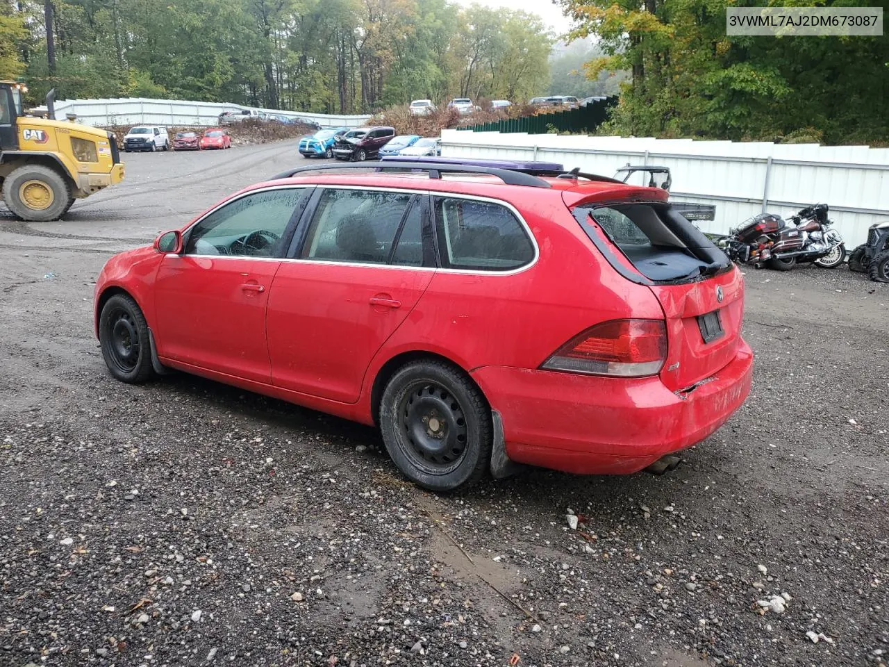 2013 Volkswagen Jetta Tdi VIN: 3VWML7AJ2DM673087 Lot: 73293714