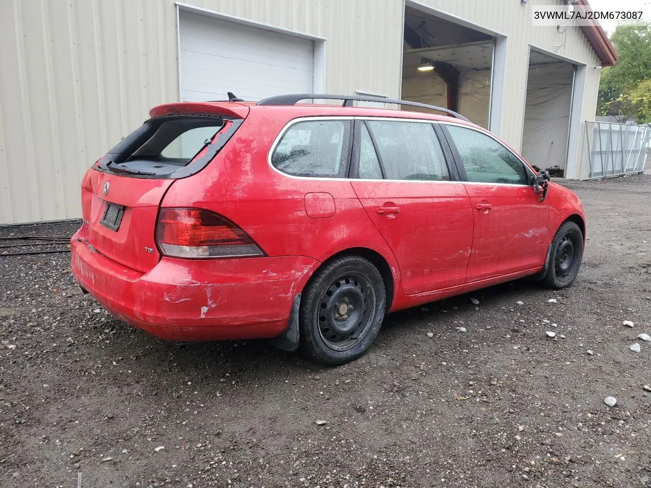 2013 Volkswagen Jetta Tdi VIN: 3VWML7AJ2DM673087 Lot: 73293714