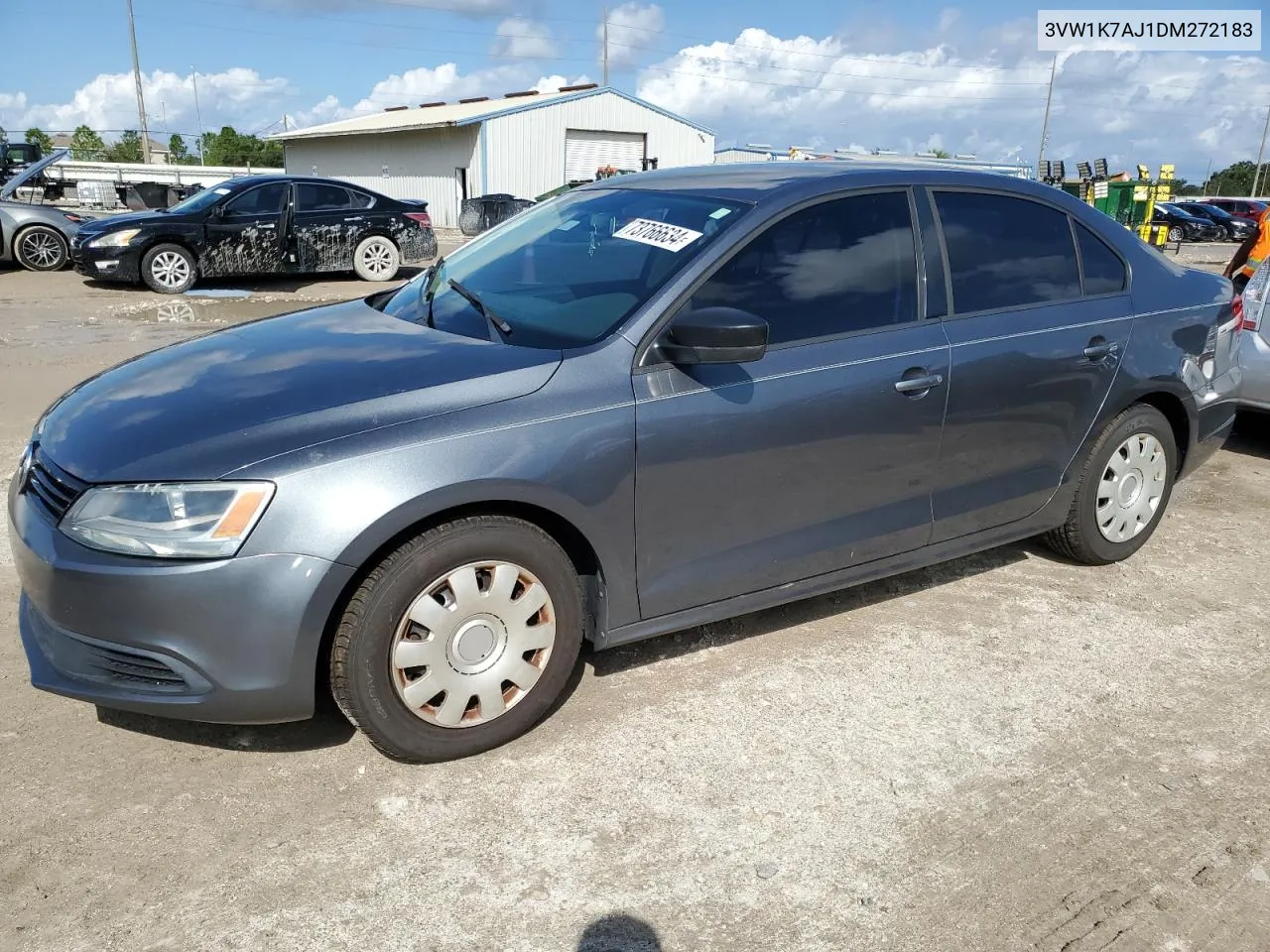 2013 Volkswagen Jetta Base VIN: 3VW1K7AJ1DM272183 Lot: 73766634