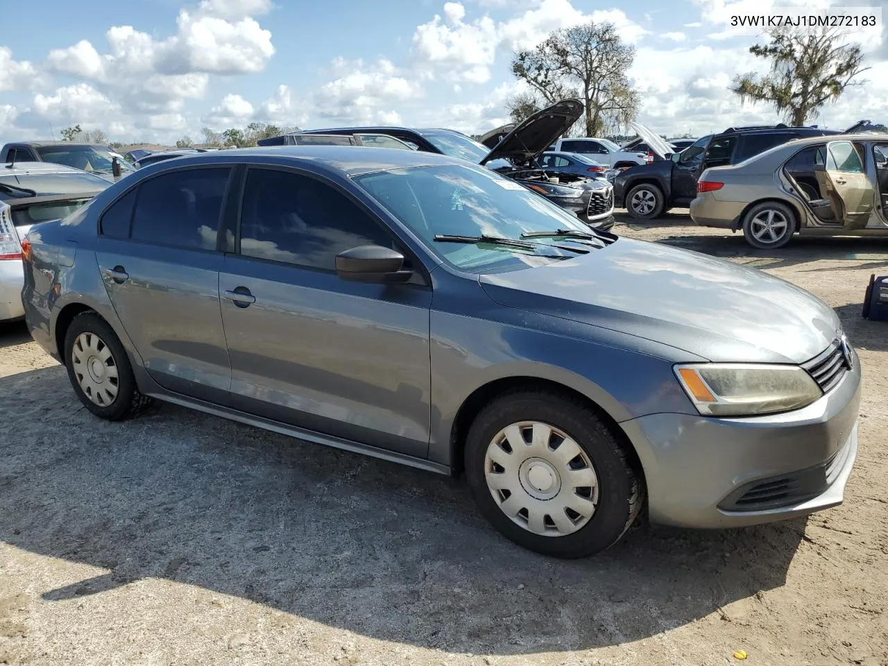 2013 Volkswagen Jetta Base VIN: 3VW1K7AJ1DM272183 Lot: 73766634