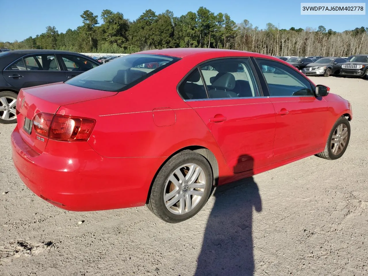 2013 Volkswagen Jetta Se VIN: 3VWDP7AJ6DM402778 Lot: 74089104