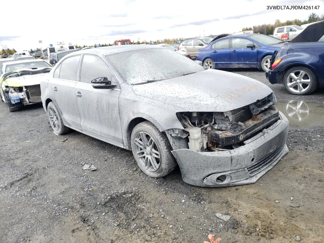 2013 Volkswagen Jetta Tdi VIN: 3VWDL7AJ9DM426147 Lot: 74591264