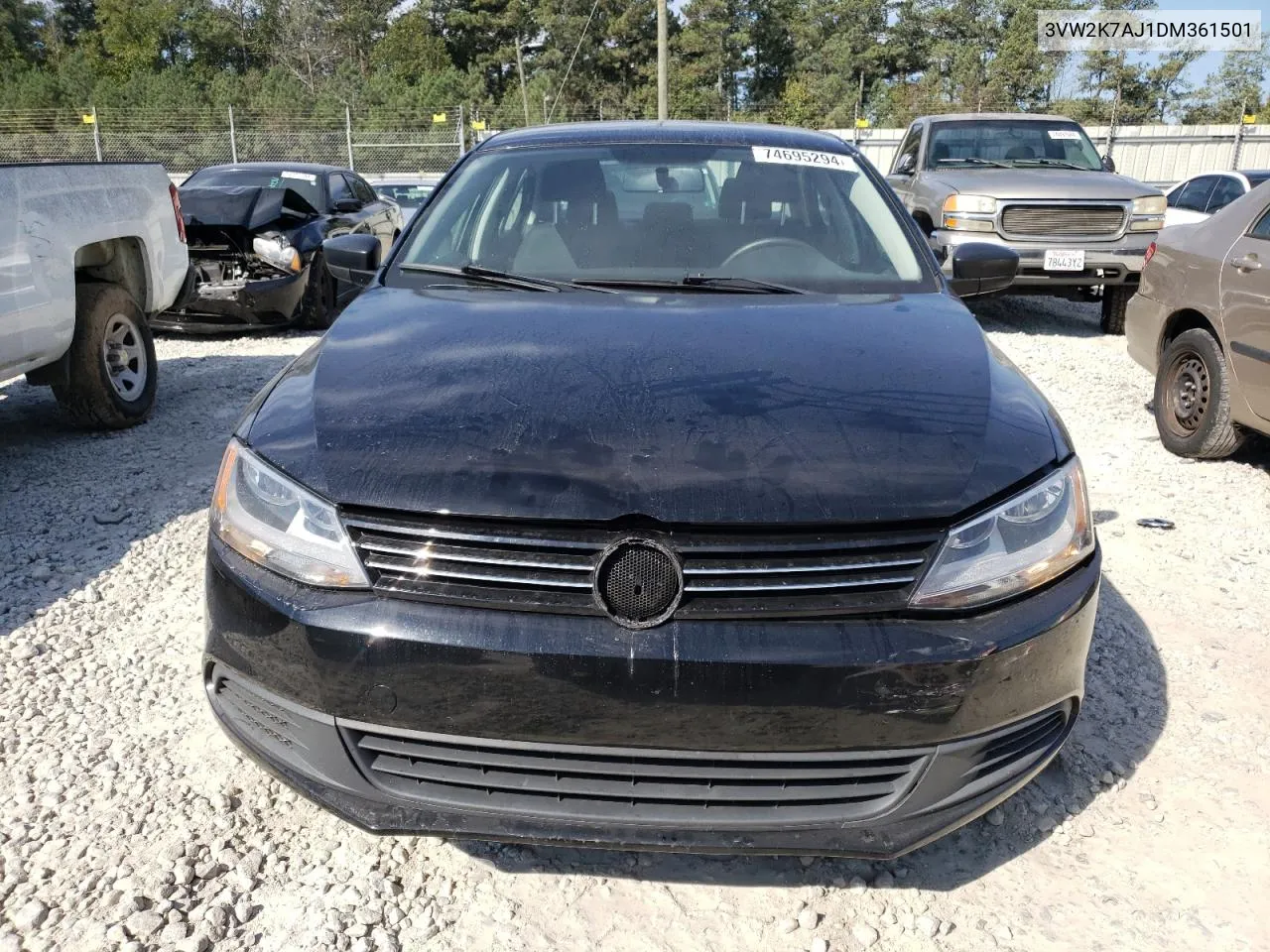 2013 Volkswagen Jetta Base VIN: 3VW2K7AJ1DM361501 Lot: 74695294