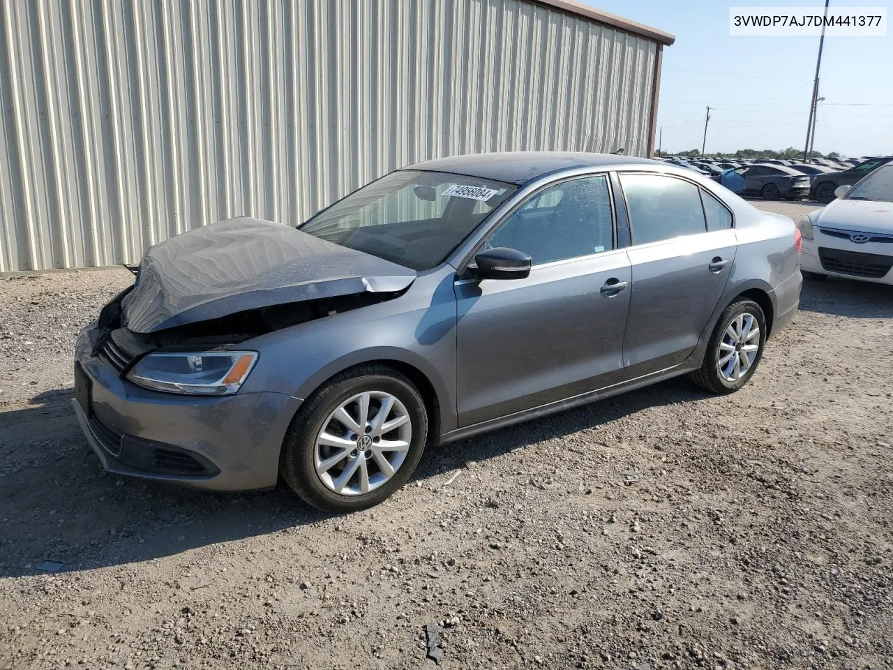 2013 Volkswagen Jetta Se VIN: 3VWDP7AJ7DM441377 Lot: 74956084