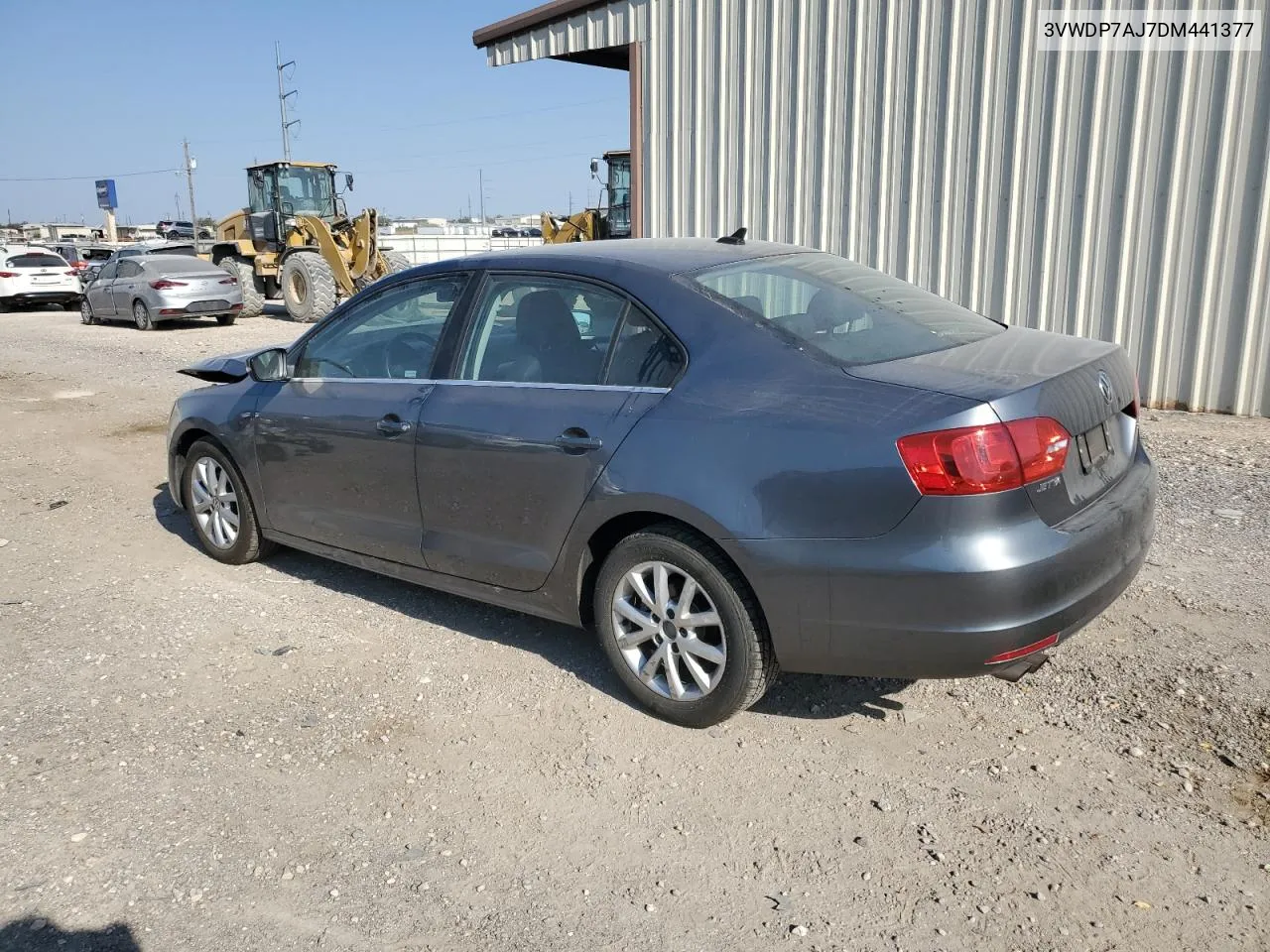 2013 Volkswagen Jetta Se VIN: 3VWDP7AJ7DM441377 Lot: 74956084