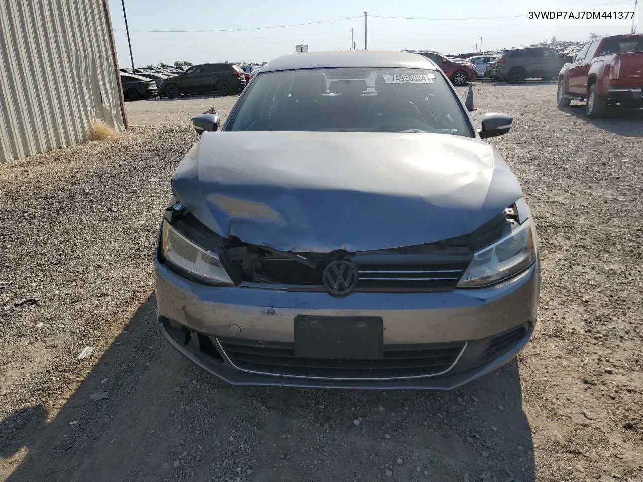 2013 Volkswagen Jetta Se VIN: 3VWDP7AJ7DM441377 Lot: 74956084