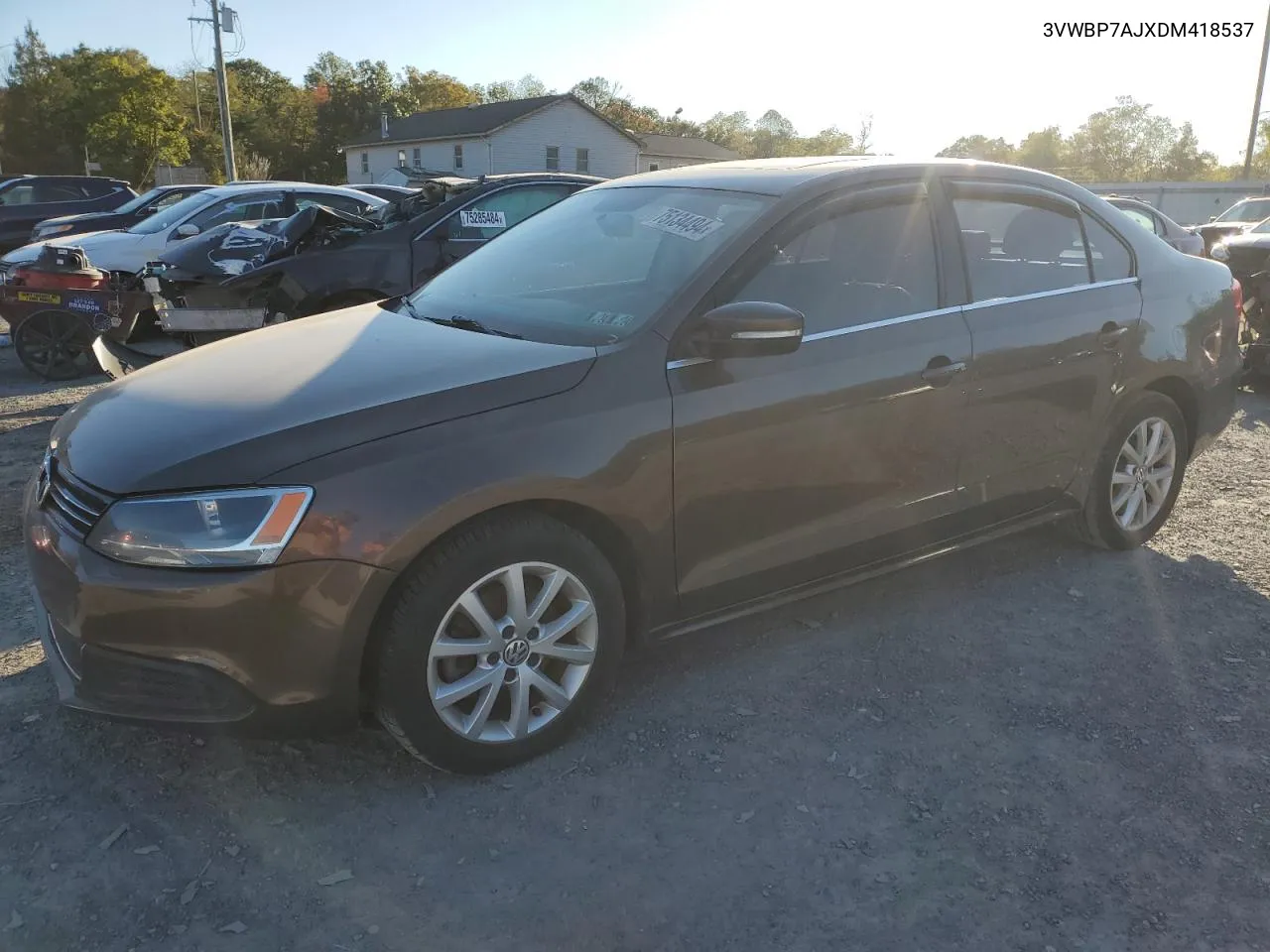 2013 Volkswagen Jetta Se VIN: 3VWBP7AJXDM418537 Lot: 75134494