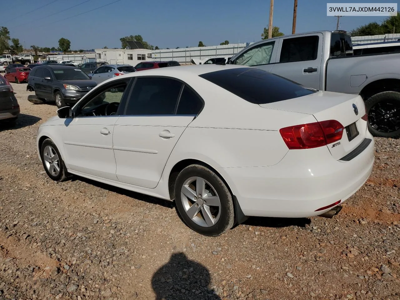 2013 Volkswagen Jetta Tdi VIN: 3VWLL7AJXDM442126 Lot: 75226024