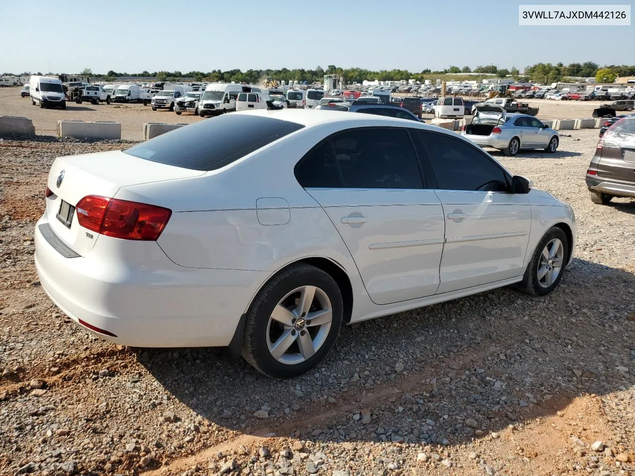 2013 Volkswagen Jetta Tdi VIN: 3VWLL7AJXDM442126 Lot: 75226024