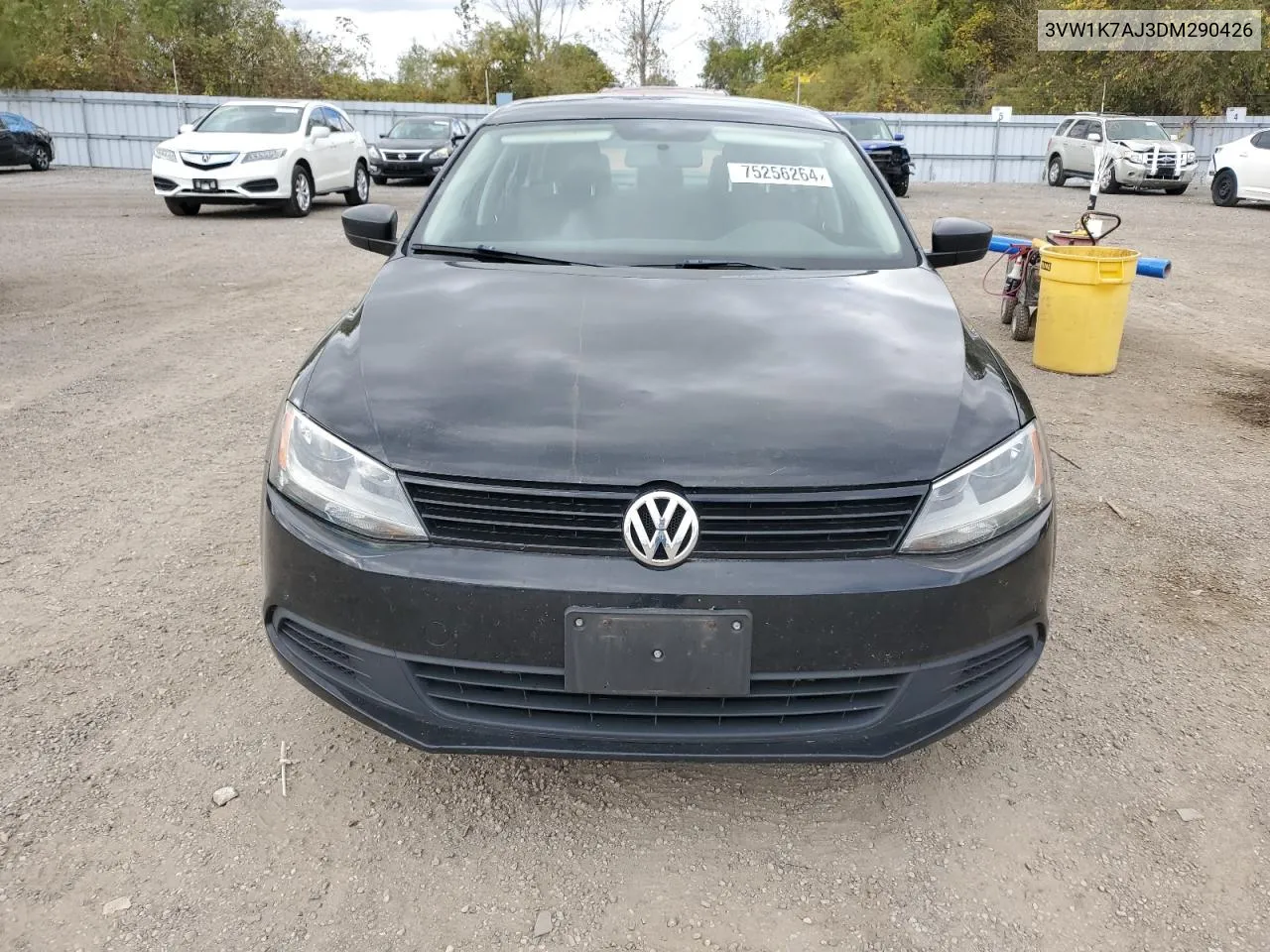 2013 Volkswagen Jetta Base VIN: 3VW1K7AJ3DM290426 Lot: 75256264