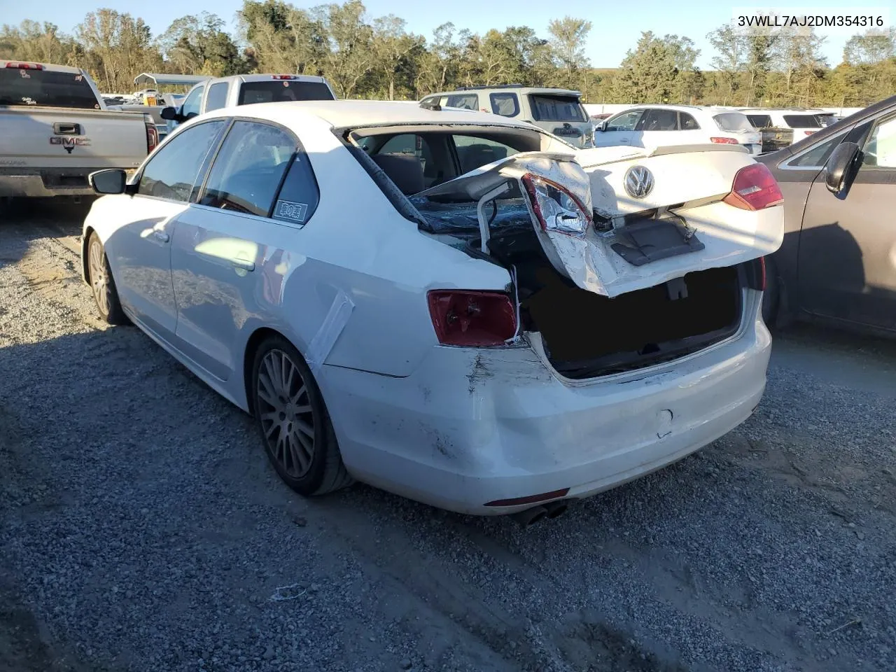 2013 Volkswagen Jetta Tdi VIN: 3VWLL7AJ2DM354316 Lot: 75301514