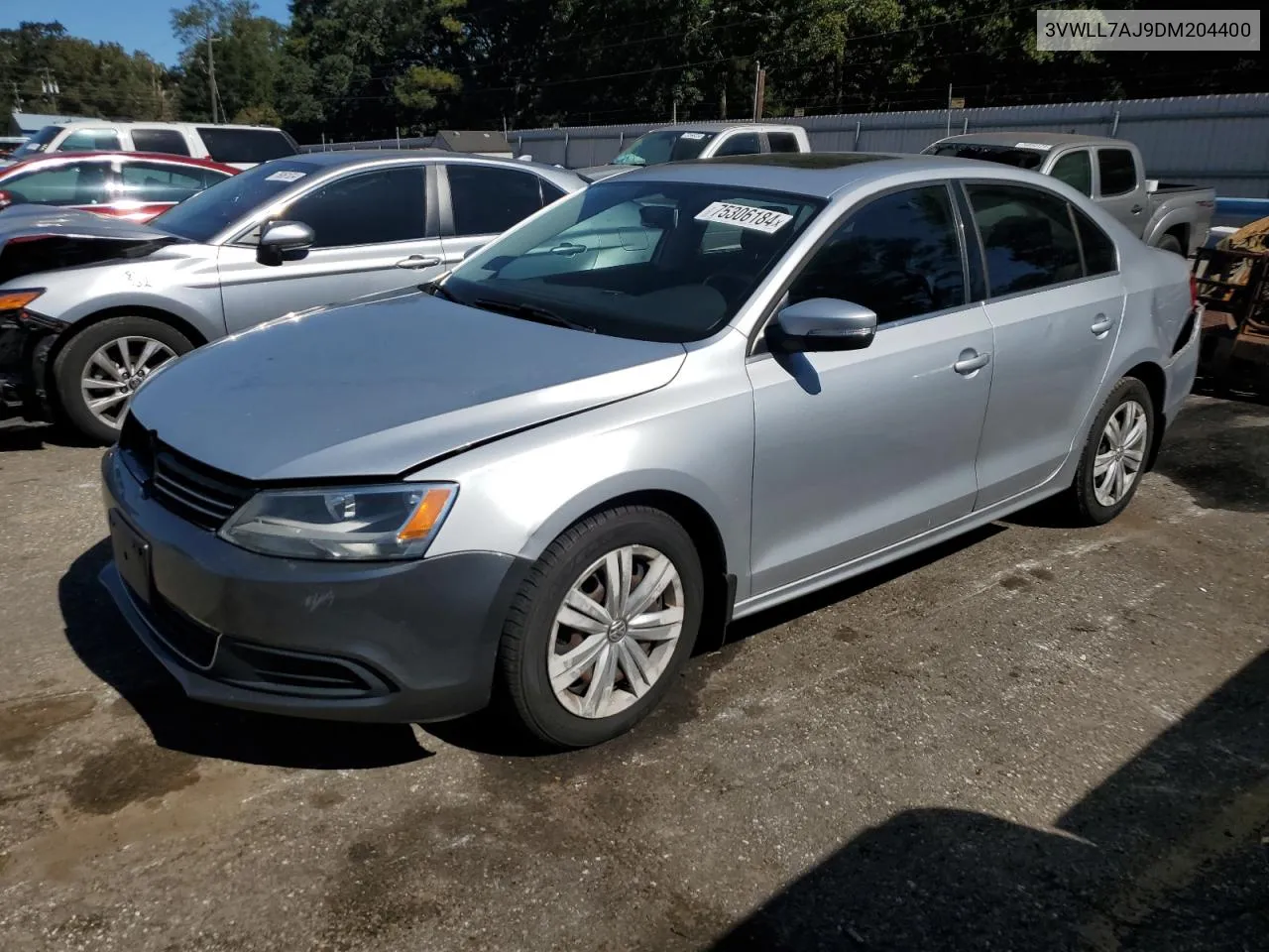 2013 Volkswagen Jetta Tdi VIN: 3VWLL7AJ9DM204400 Lot: 75306184