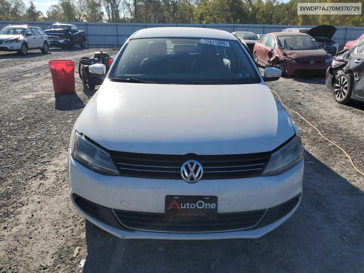 2013 Volkswagen Jetta Se VIN: 3VWDP7AJ7DM370729 Lot: 75611204