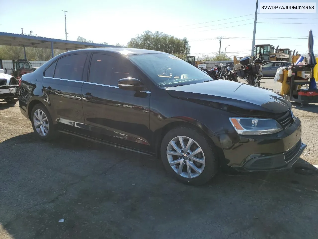 2013 Volkswagen Jetta Se VIN: 3VWDP7AJ0DM424968 Lot: 75633614