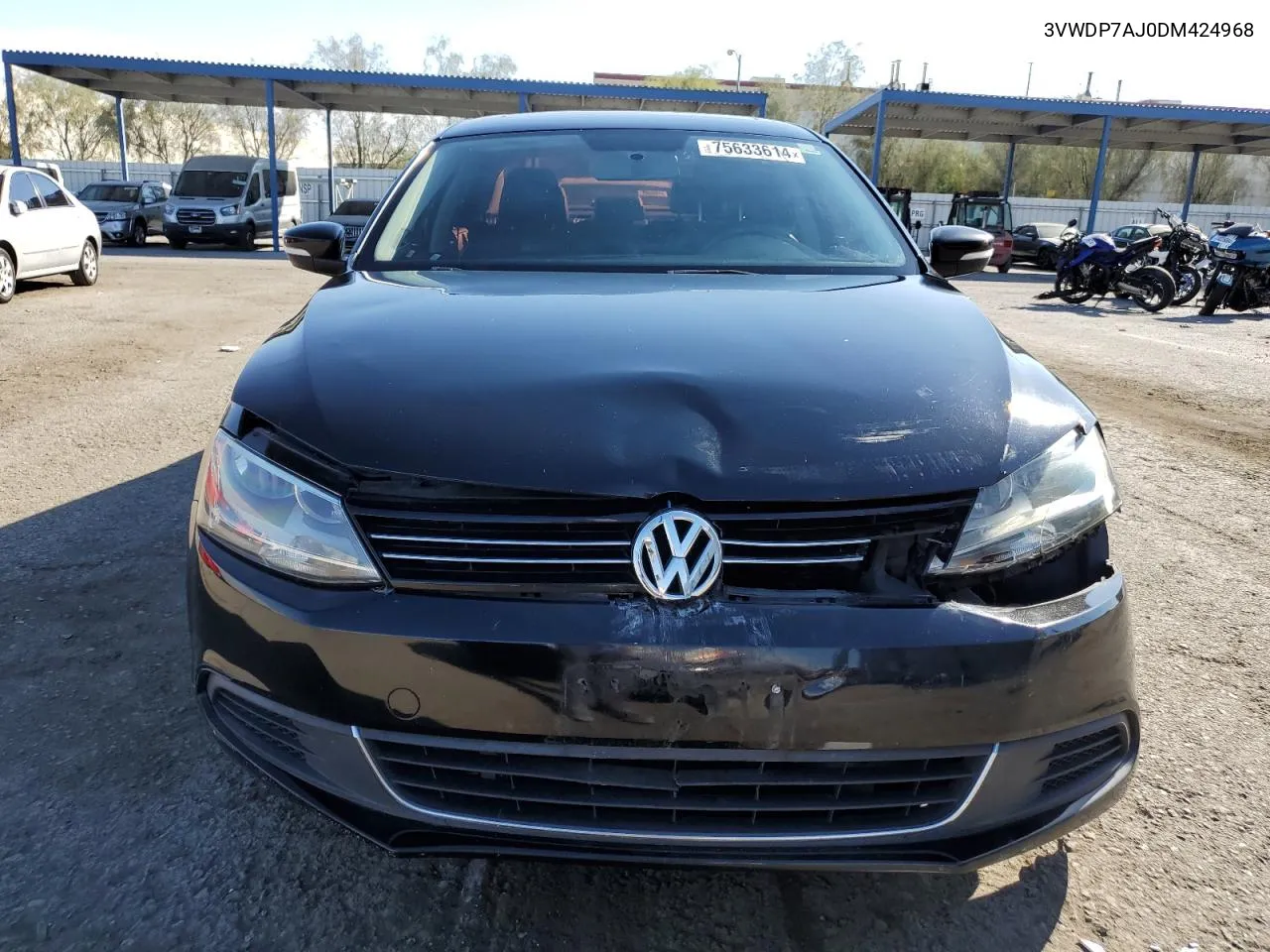 2013 Volkswagen Jetta Se VIN: 3VWDP7AJ0DM424968 Lot: 75633614