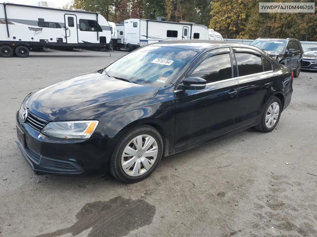 2013 Volkswagen Jetta Se VIN: 3VWDP7AJ1DM446705 Lot: 75765764