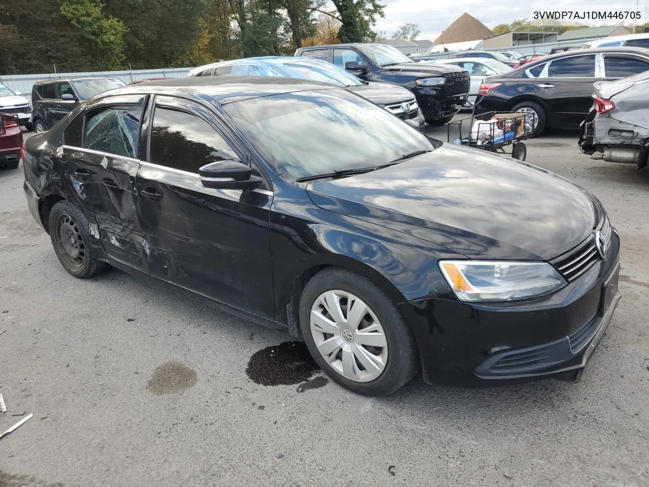 2013 Volkswagen Jetta Se VIN: 3VWDP7AJ1DM446705 Lot: 75765764