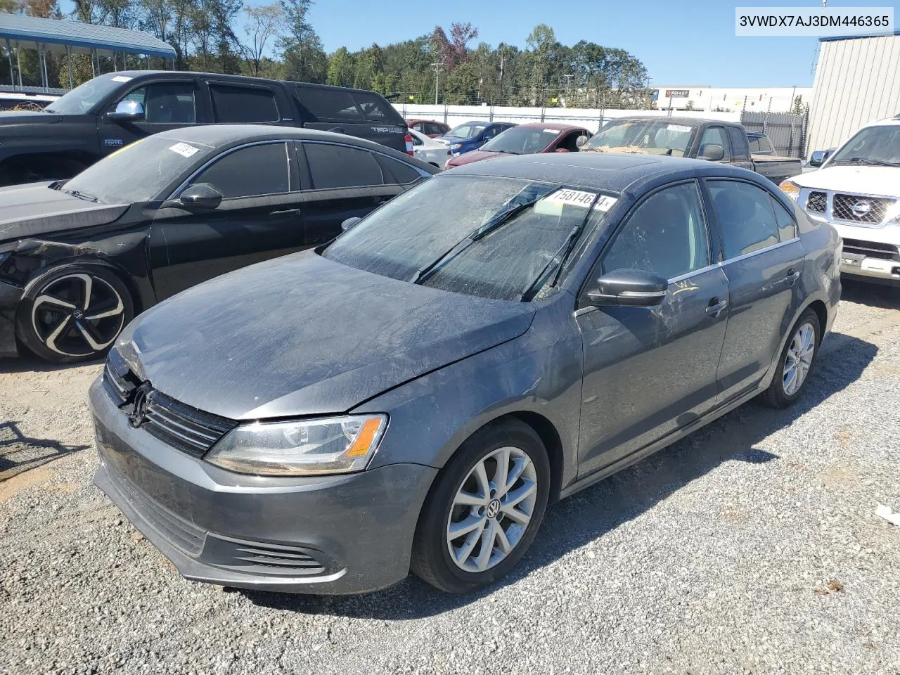 2013 Volkswagen Jetta Se VIN: 3VWDX7AJ3DM446365 Lot: 75814694