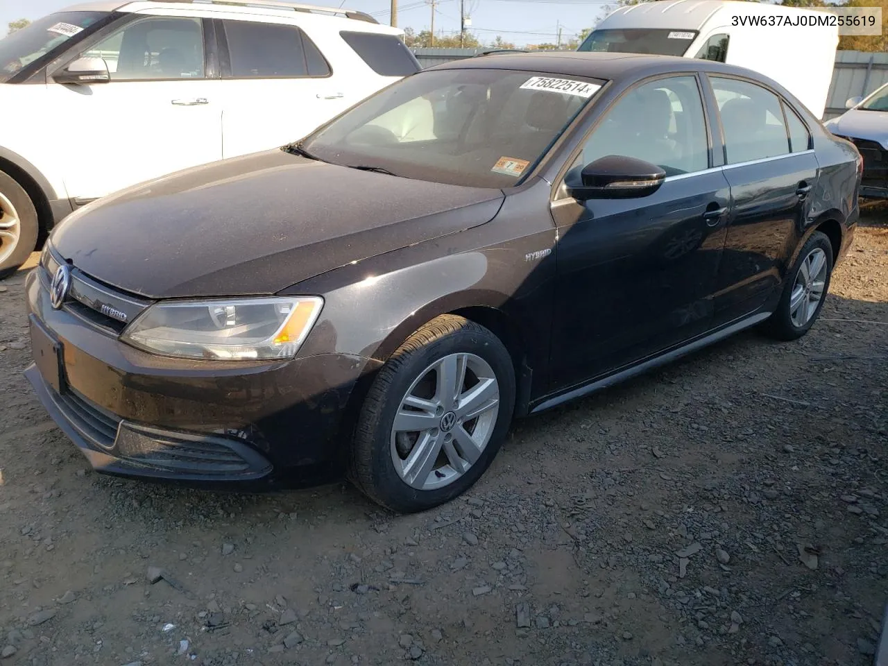 2013 Volkswagen Jetta Hybrid VIN: 3VW637AJ0DM255619 Lot: 75822514