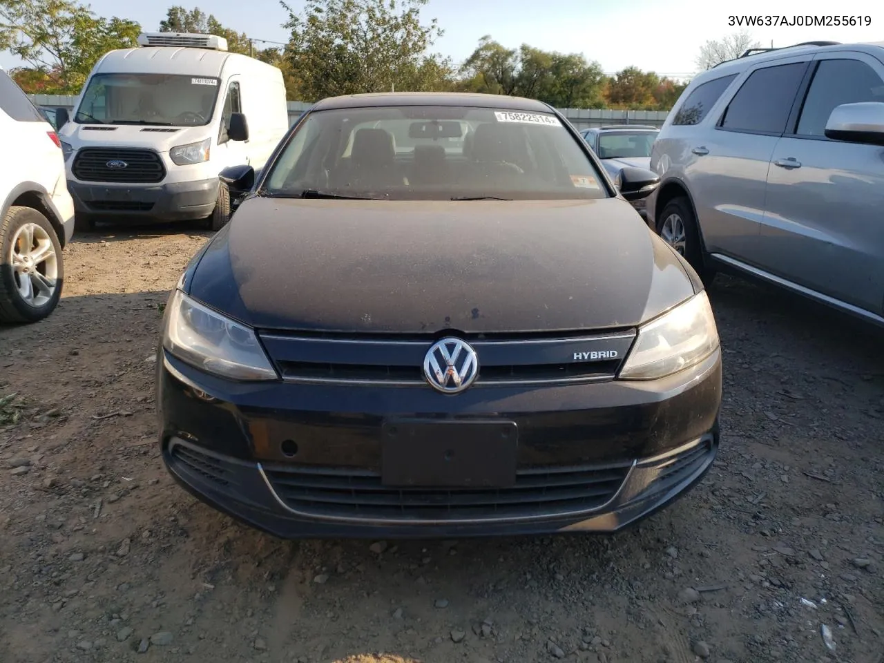 2013 Volkswagen Jetta Hybrid VIN: 3VW637AJ0DM255619 Lot: 75822514