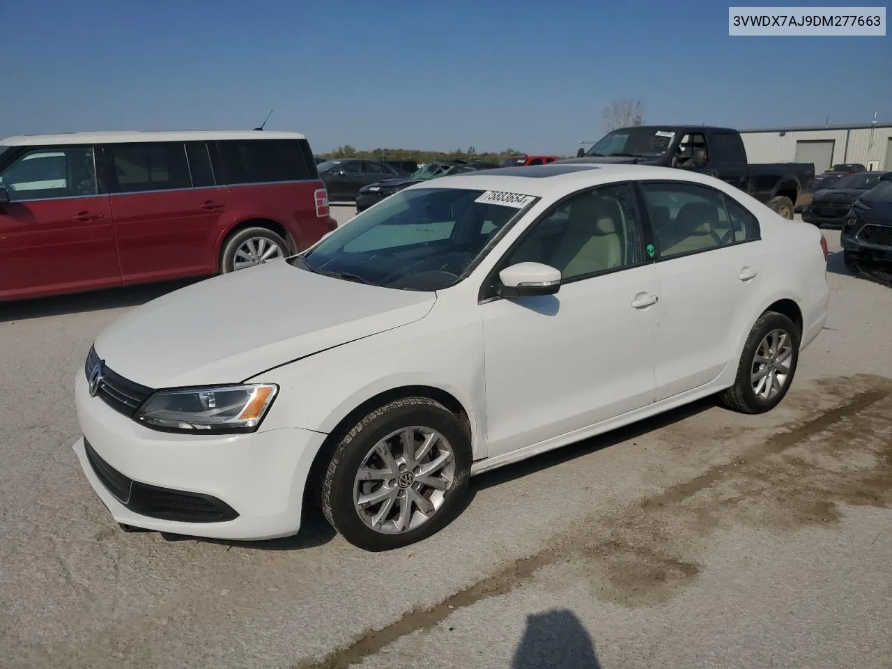 2013 Volkswagen Jetta Se VIN: 3VWDX7AJ9DM277663 Lot: 75883654