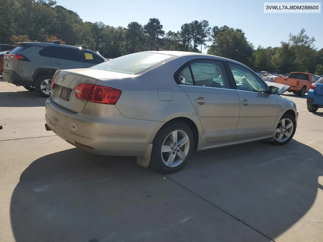 2013 Volkswagen Jetta Tdi VIN: 3VWLL7AJ8DM288600 Lot: 76008844