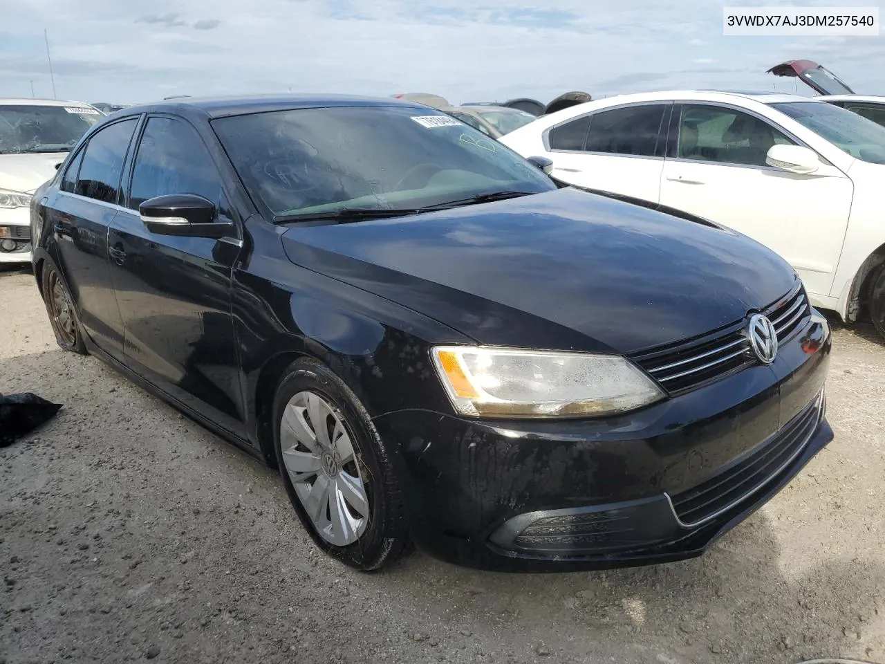 2013 Volkswagen Jetta Se VIN: 3VWDX7AJ3DM257540 Lot: 76184494