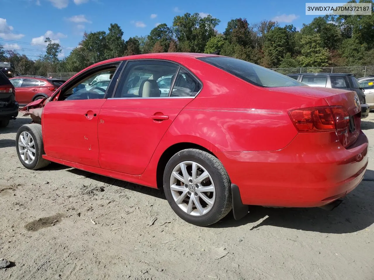 2013 Volkswagen Jetta Se VIN: 3VWDX7AJ7DM372187 Lot: 76329314