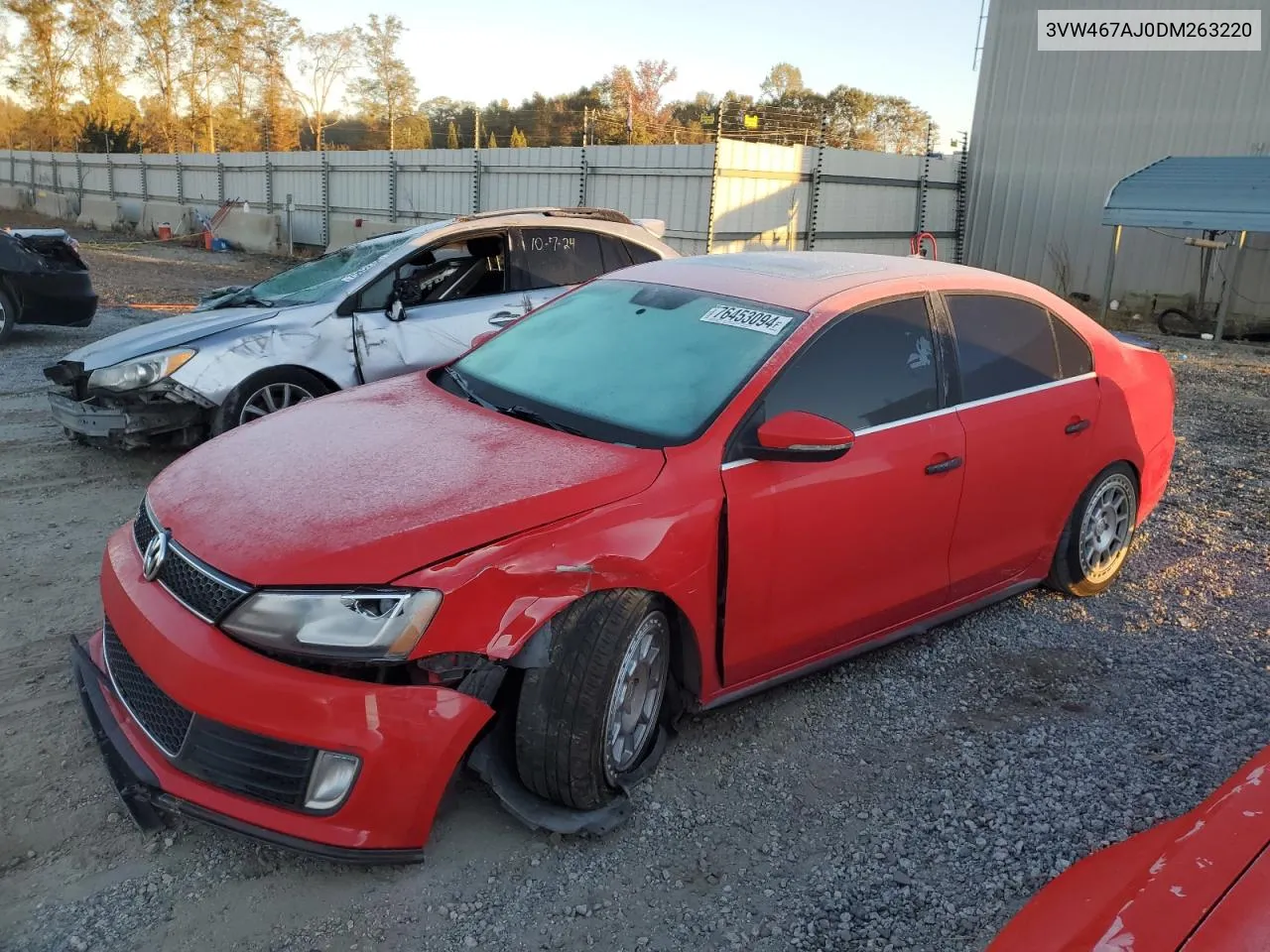 2013 Volkswagen Jetta Gli VIN: 3VW467AJ0DM263220 Lot: 76453094