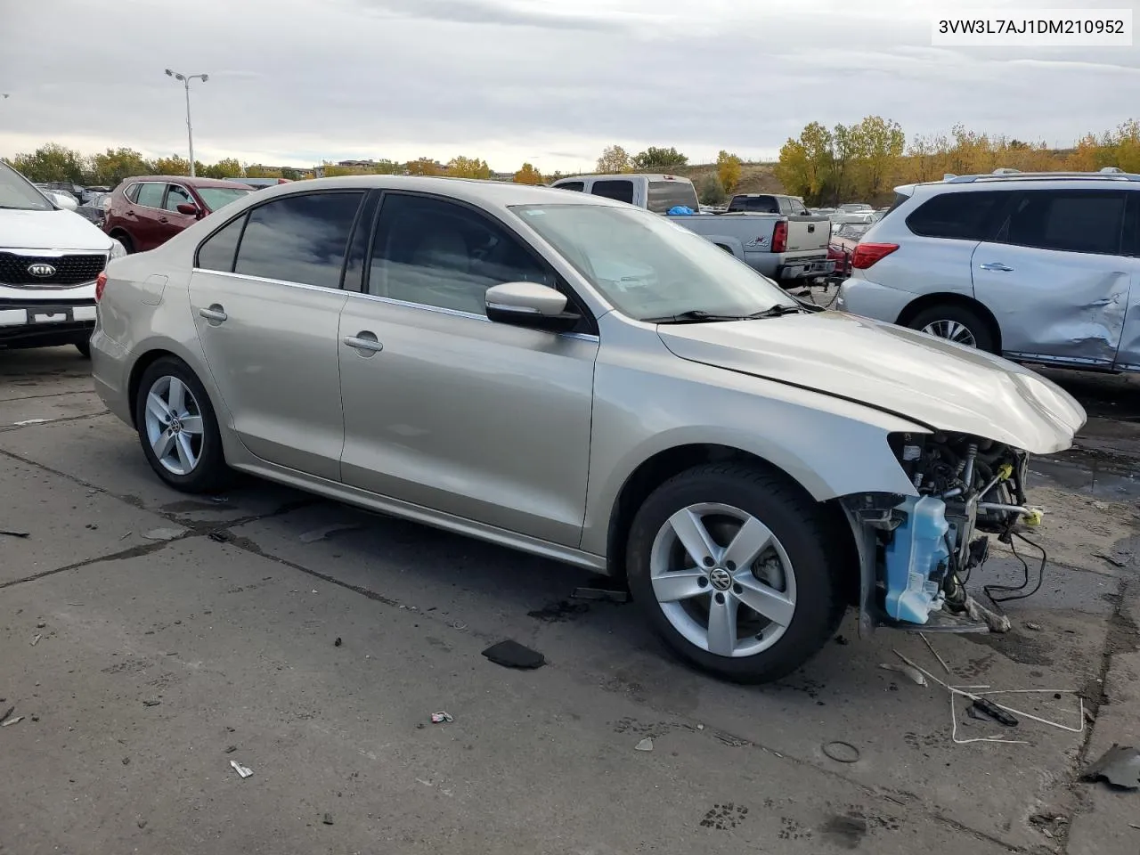 2013 Volkswagen Jetta Tdi VIN: 3VW3L7AJ1DM210952 Lot: 76569734