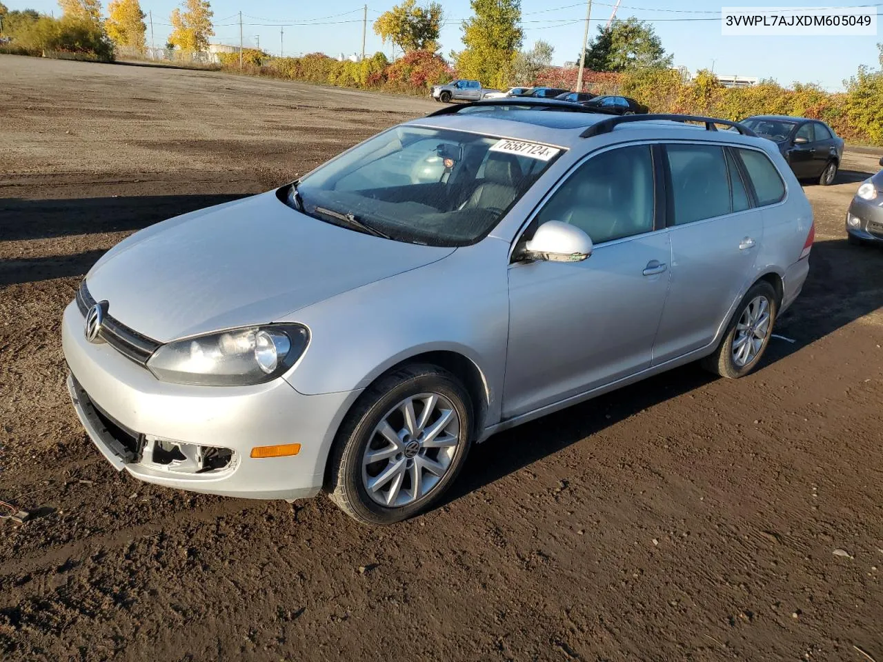 2013 Volkswagen Jetta Tdi VIN: 3VWPL7AJXDM605049 Lot: 76587124