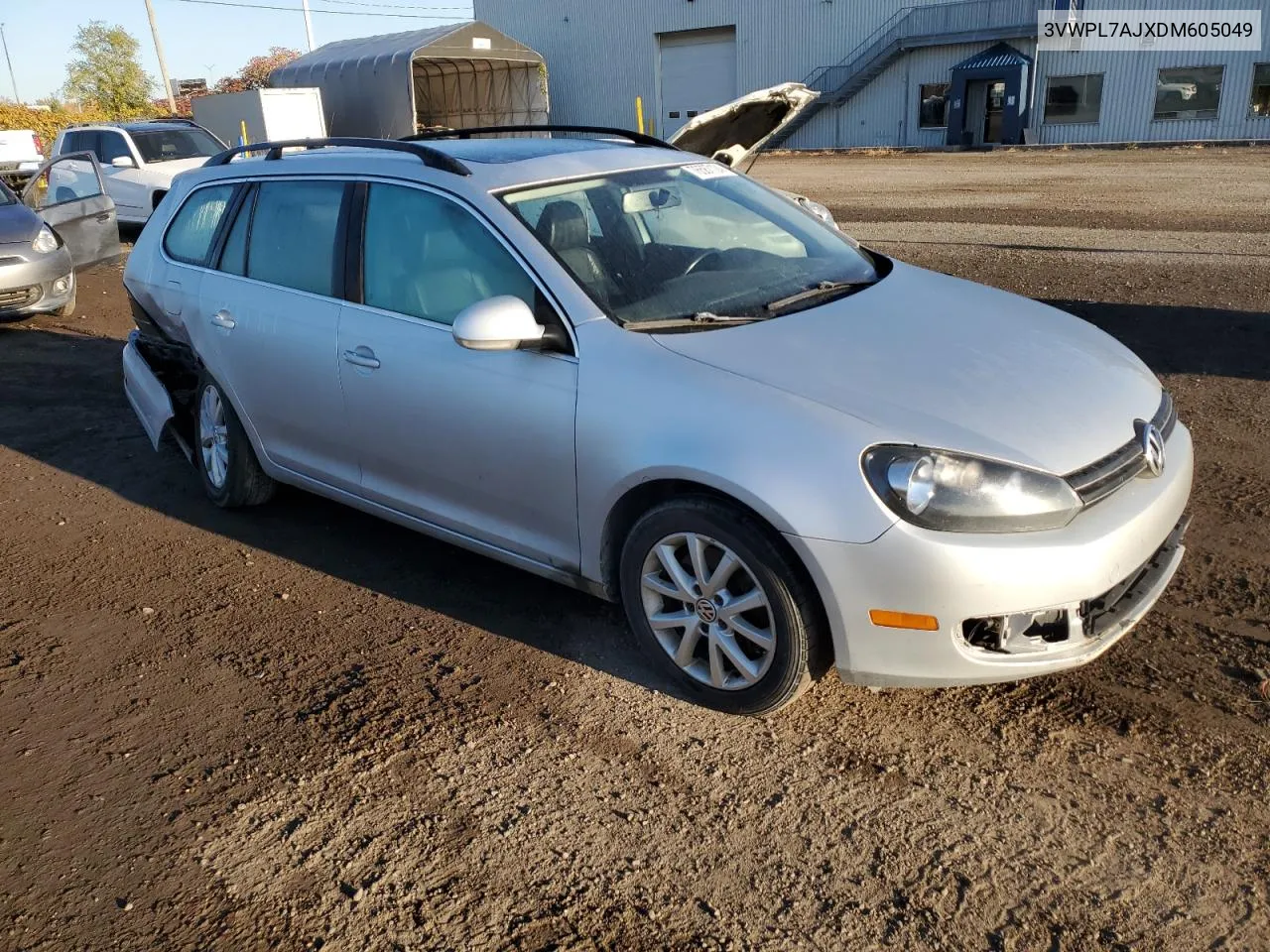 2013 Volkswagen Jetta Tdi VIN: 3VWPL7AJXDM605049 Lot: 76587124