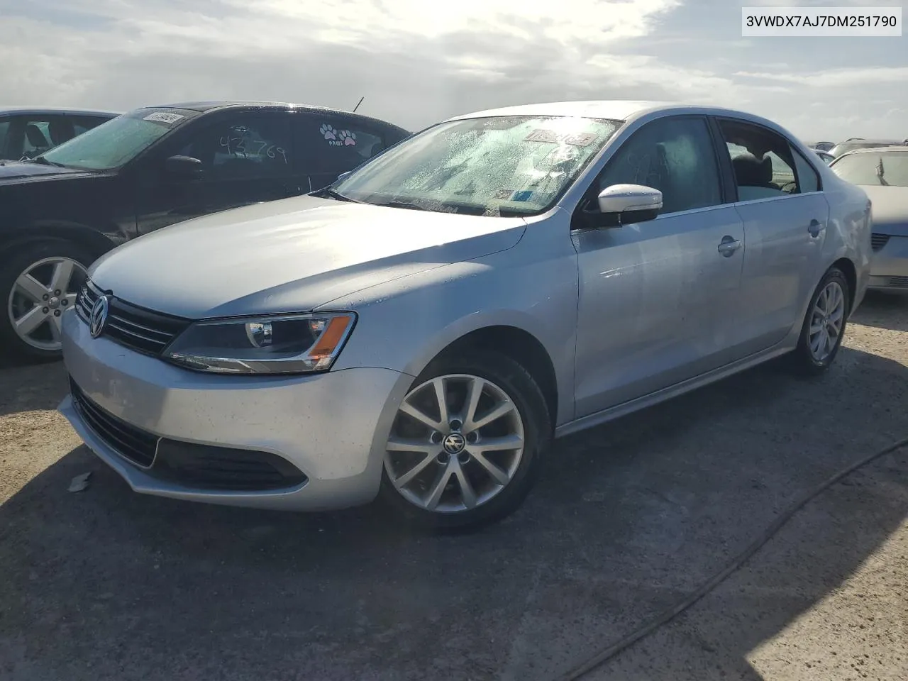 2013 Volkswagen Jetta Se VIN: 3VWDX7AJ7DM251790 Lot: 76623764