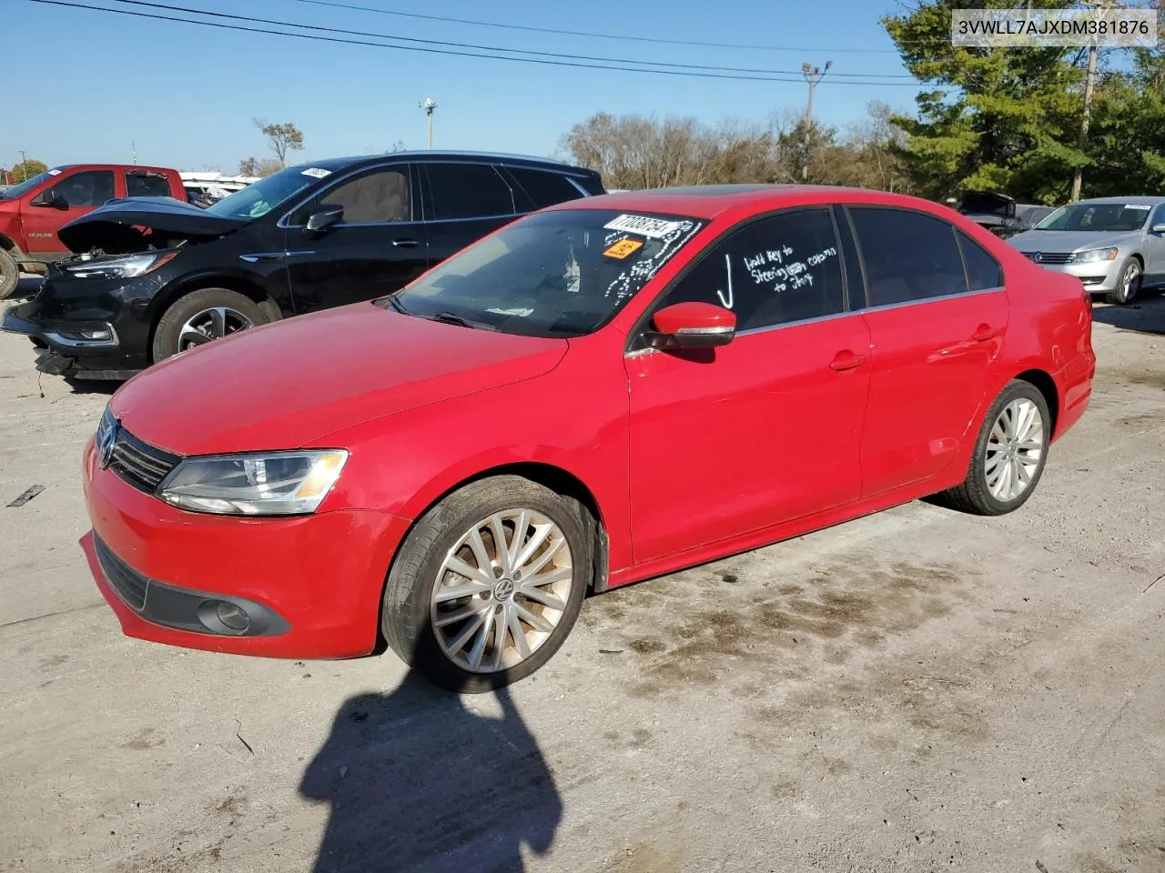 2013 Volkswagen Jetta Tdi VIN: 3VWLL7AJXDM381876 Lot: 77038754