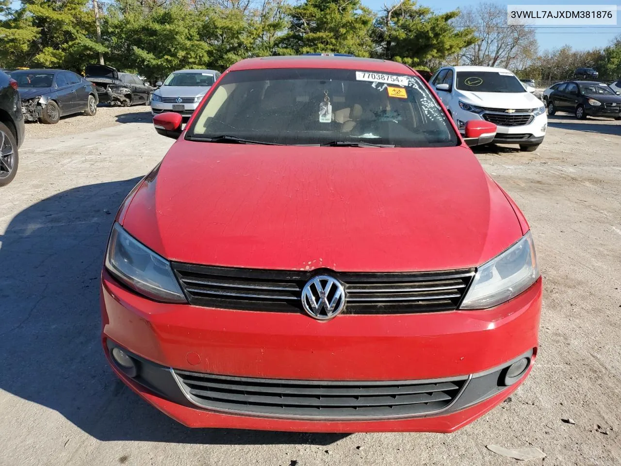 2013 Volkswagen Jetta Tdi VIN: 3VWLL7AJXDM381876 Lot: 77038754