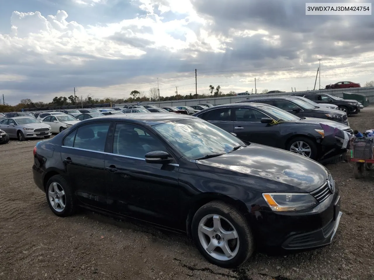 2013 Volkswagen Jetta Se VIN: 3VWDX7AJ3DM424754 Lot: 77148414