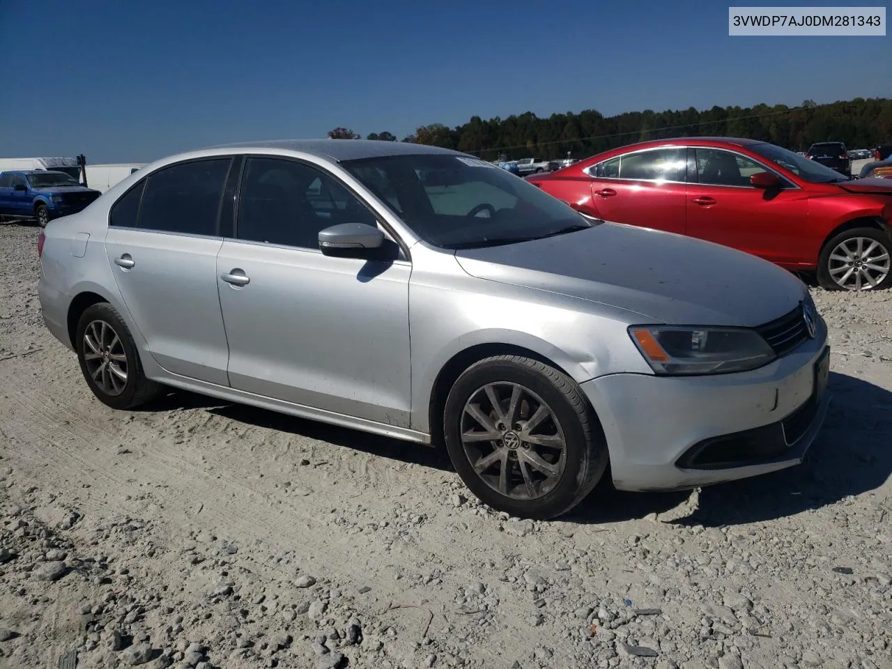 2013 Volkswagen Jetta Se VIN: 3VWDP7AJ0DM281343 Lot: 77187144