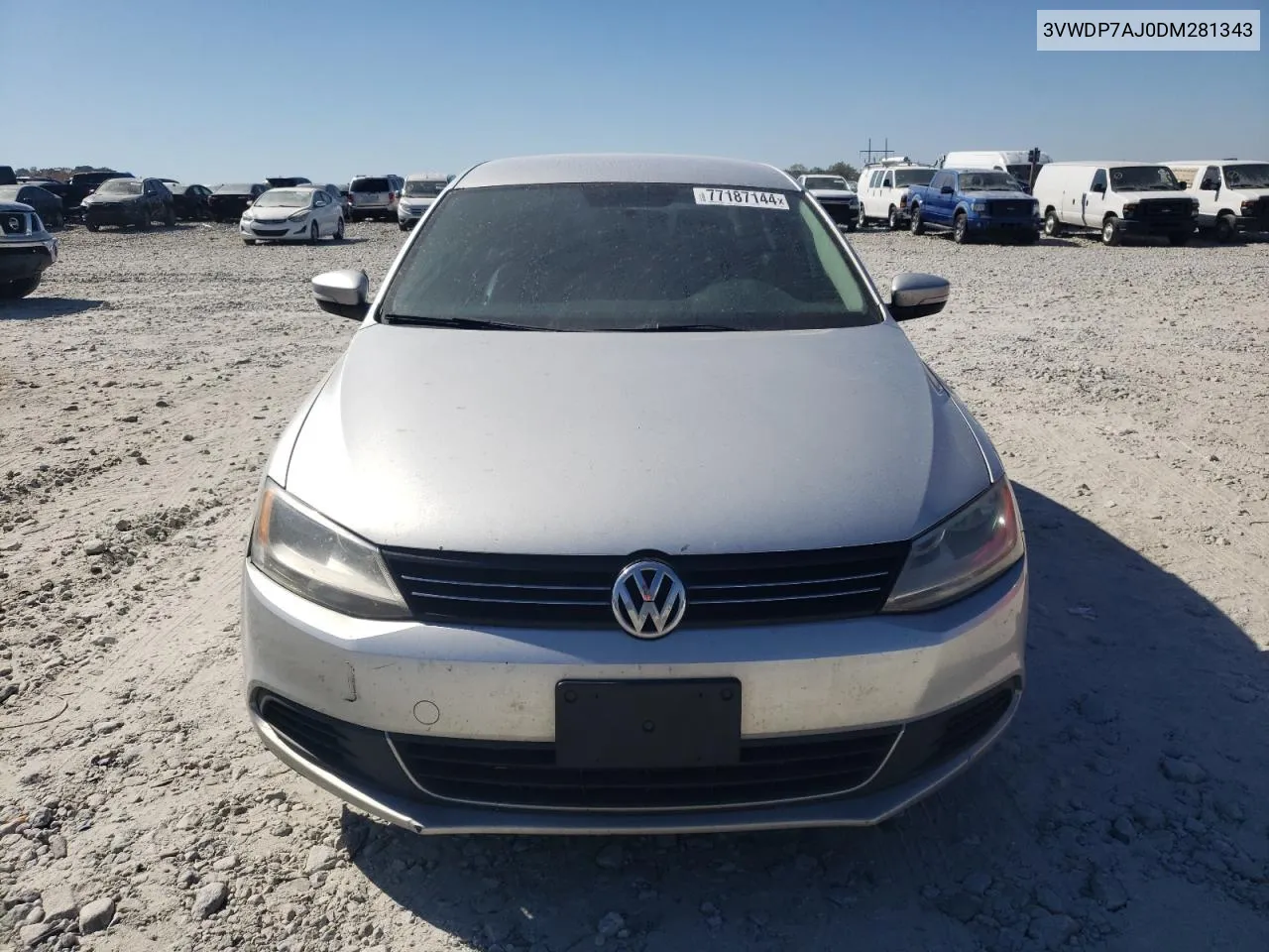 2013 Volkswagen Jetta Se VIN: 3VWDP7AJ0DM281343 Lot: 77187144