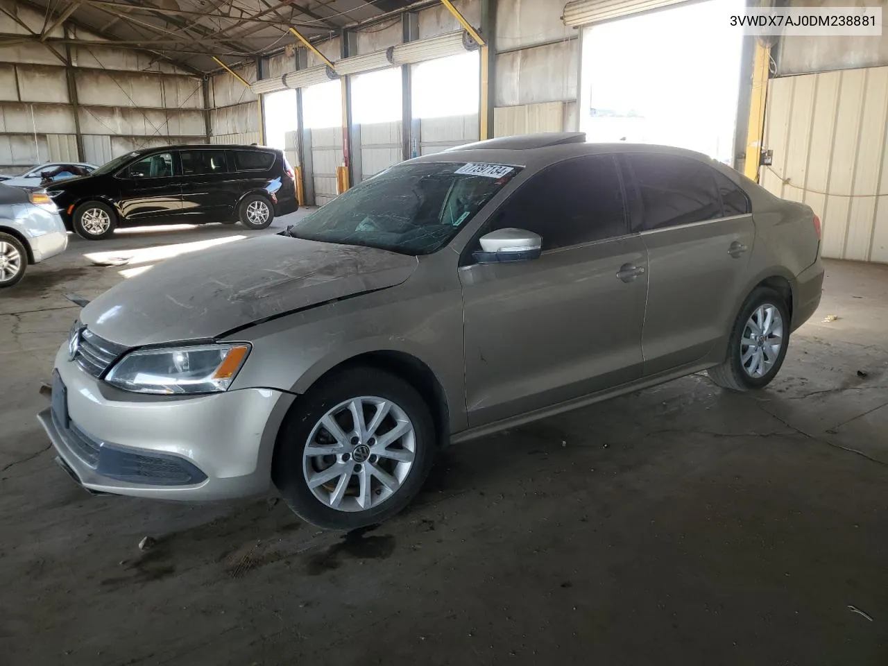 2013 Volkswagen Jetta Se VIN: 3VWDX7AJ0DM238881 Lot: 77397134